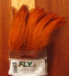 premium strong neck hackle burnt orange Super Fly